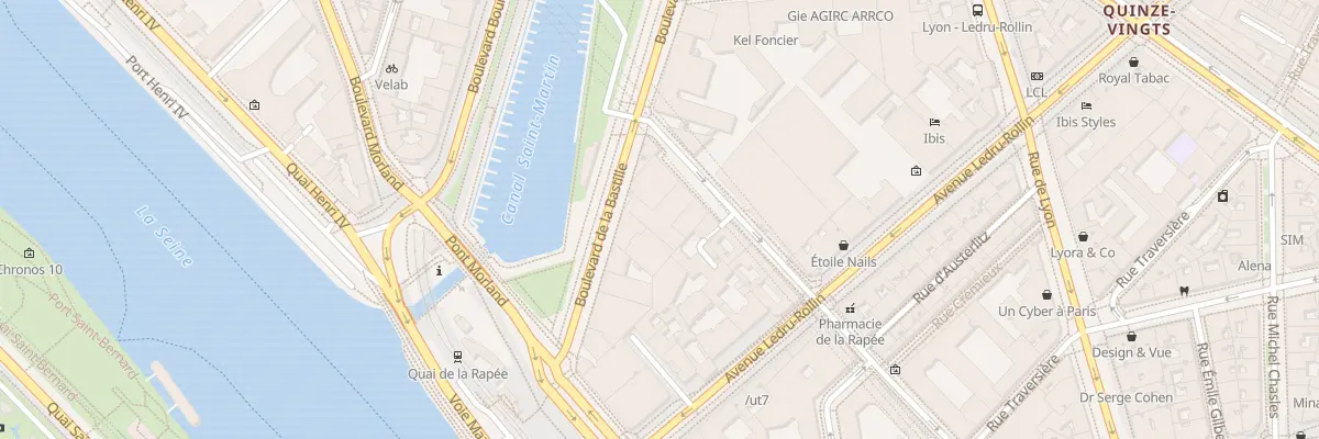 Plan du 249 Rue de Bercy à Paris 12e Arrondissement
