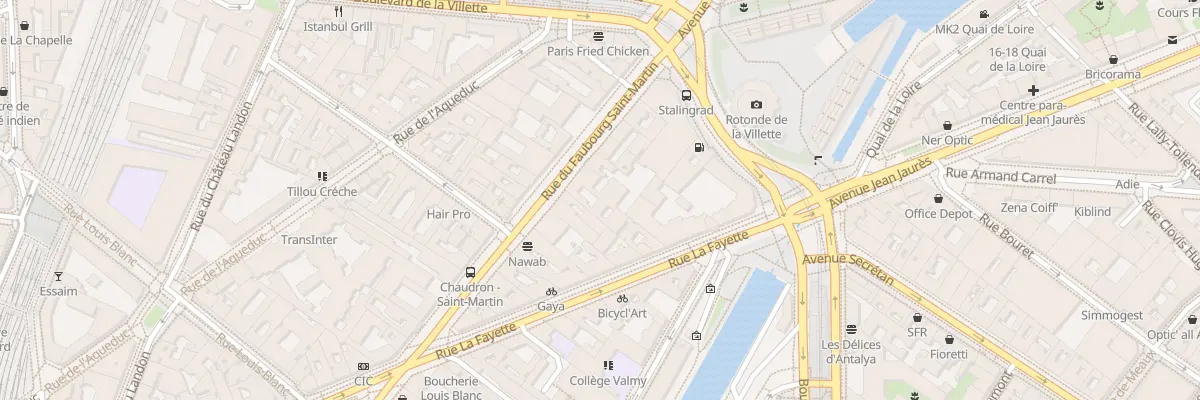 Plan du 260 Rue du Faubourg Saint-Martin à Paris 10e Arrondissement