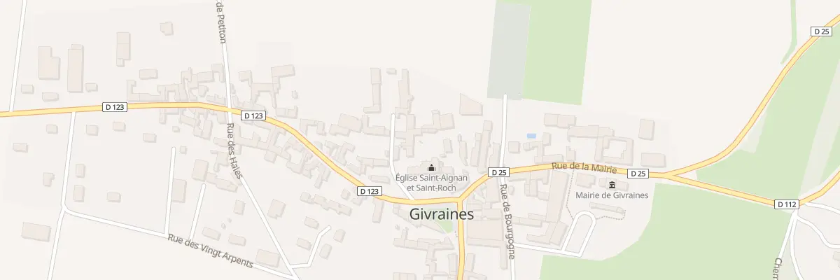 Plan du 5 Imp de l’Eglise à Givraines
