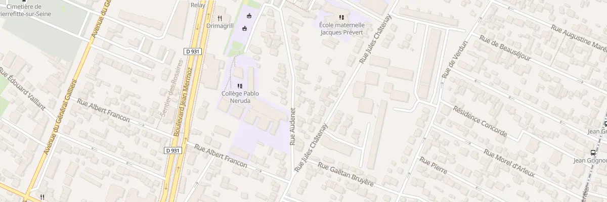 Plan du 22 Rue Audenet à Saint-Denis