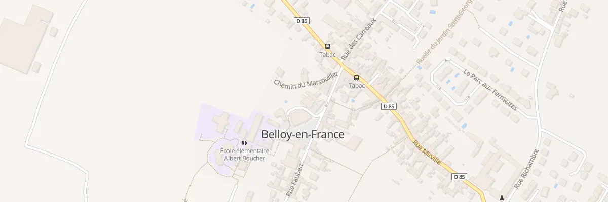 Plan du 14 Rue Faubert à Belloy-en-France