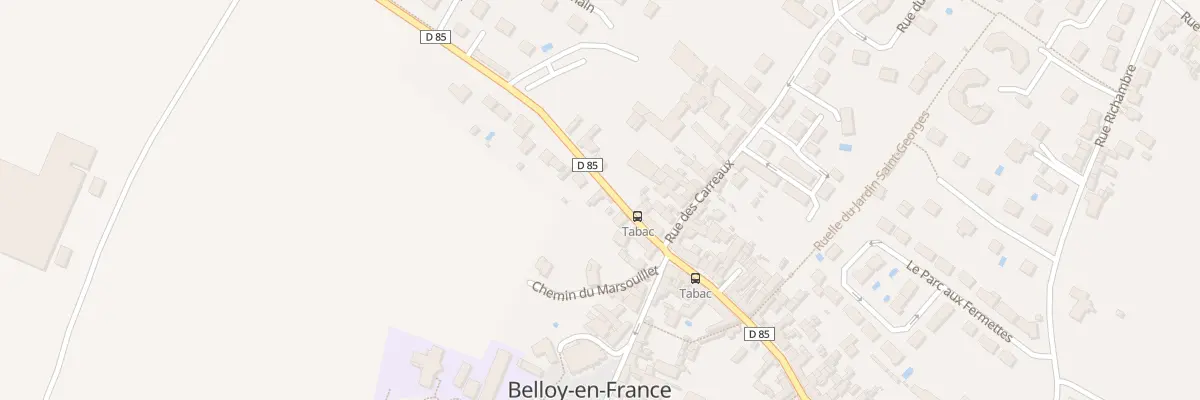 Plan du 6 Rue du General Leclerc à Belloy-en-France