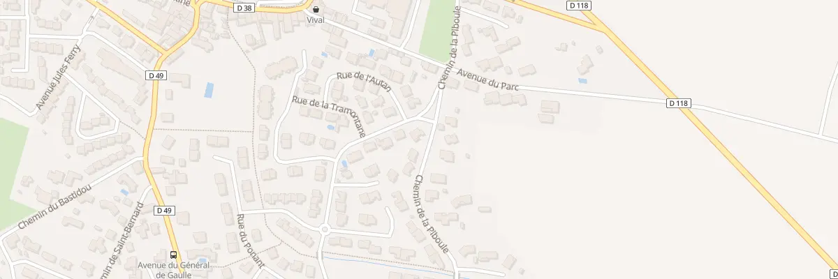 Plan du 373 Che de la Piboule à Villemoustaussou