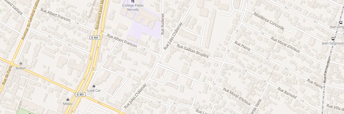Plan du 34 Rue Jules Châtenay à Saint-Denis