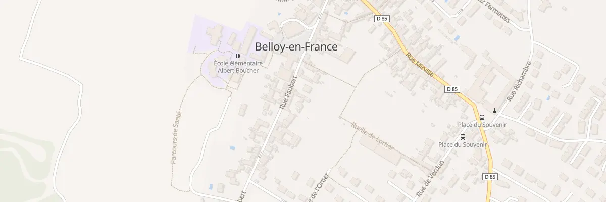 Plan du 25F Rue Faubert à Belloy-en-France