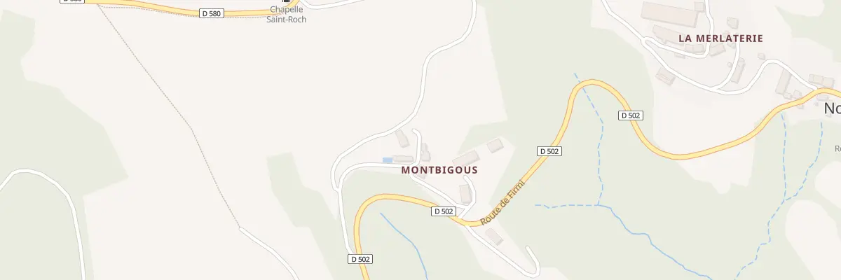 Plan du 4 Che de Montbigoux à Conques-en-Rouergue