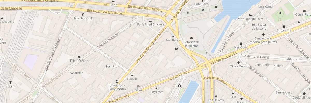 Plan du 266 Rue du Faubourg Saint-Martin à Paris 10e Arrondissement