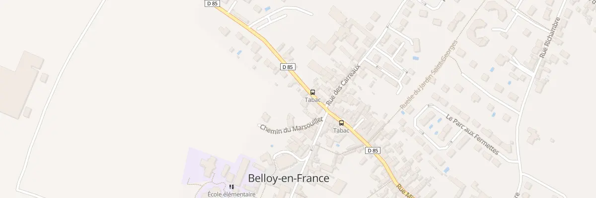 Plan du 2A Rue Faubert à Belloy-en-France
