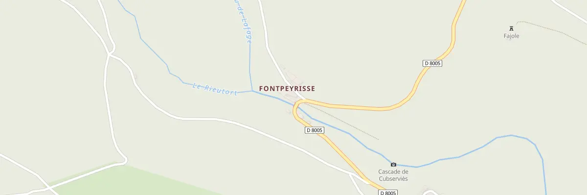 Plan du 34 Fontpeyrisse à Roquefère