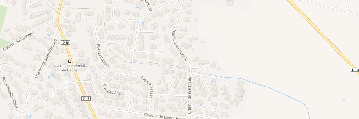 Plan du 303 Che de la Piboule à Villemoustaussou