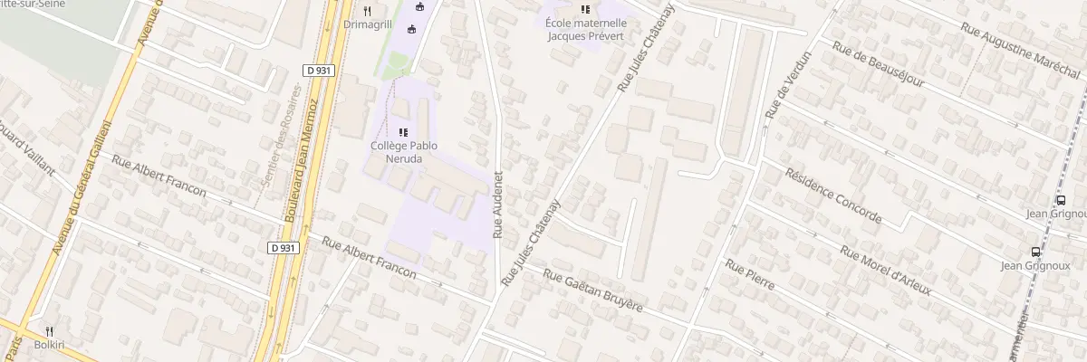 Plan du 65 Rue Jules Châtenay à Saint-Denis