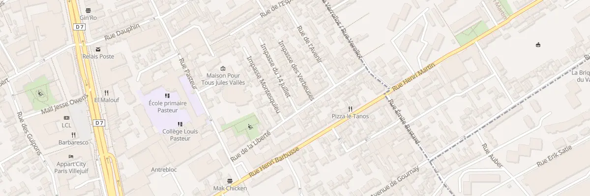 Plan du 2 Imp du Quatorze Juillet à Villejuif