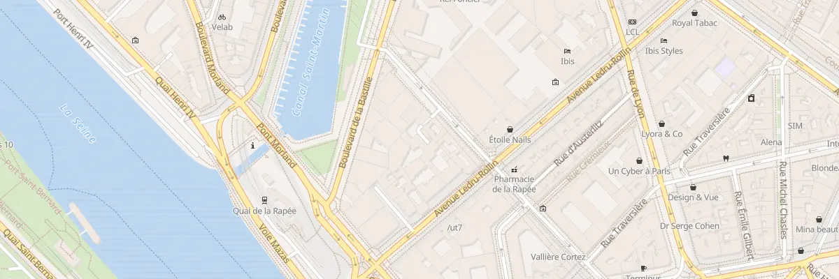 Plan du 245 Rue de Bercy à Paris 12e Arrondissement