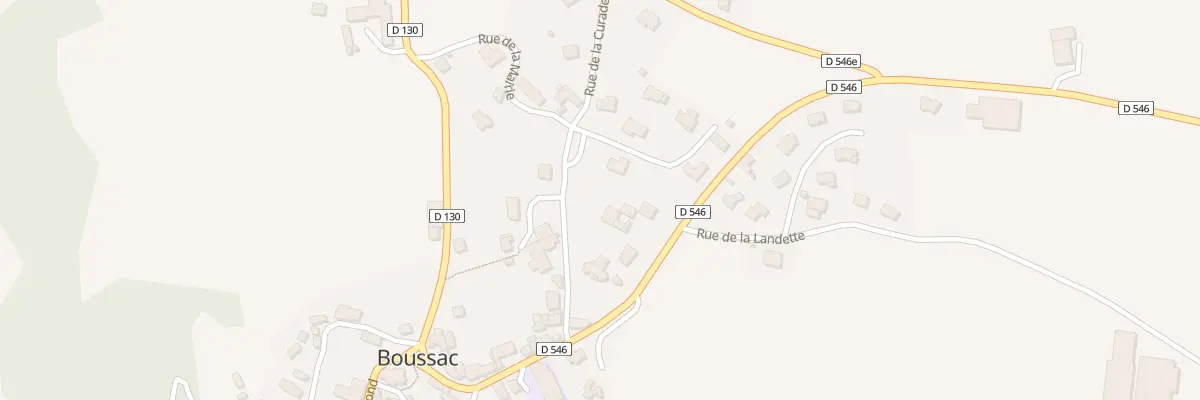 Plan du 5002 Rue du Centre à Boussac