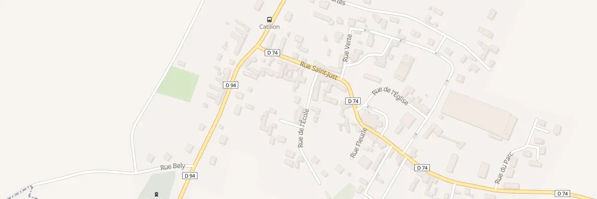 Plan du 60 Rue de l’Ecole à Catillon-Fumechon