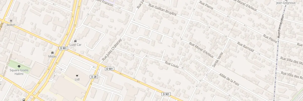 Plan du 3 Rue Louis à Saint-Denis