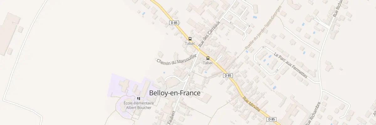 Plan du 8 Rue Faubert à Belloy-en-France
