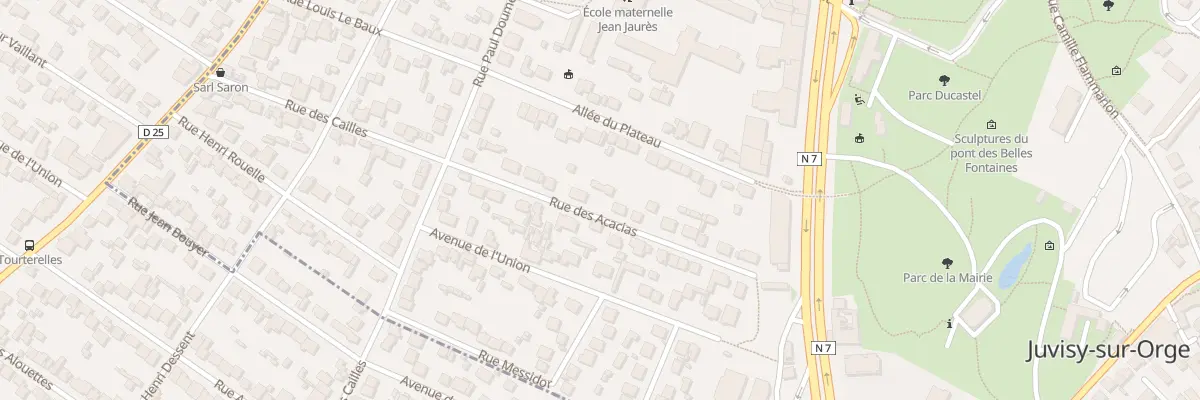 Plan du 16 Rue des Acacias à Juvisy-sur-Orge