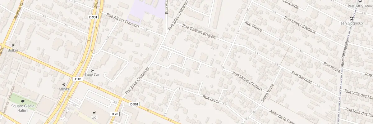 Plan du 26 Rue Jules Châtenay à Saint-Denis