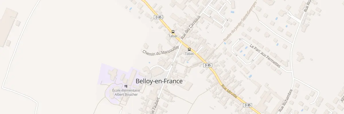 Plan du 10 Rue Faubert à Belloy-en-France