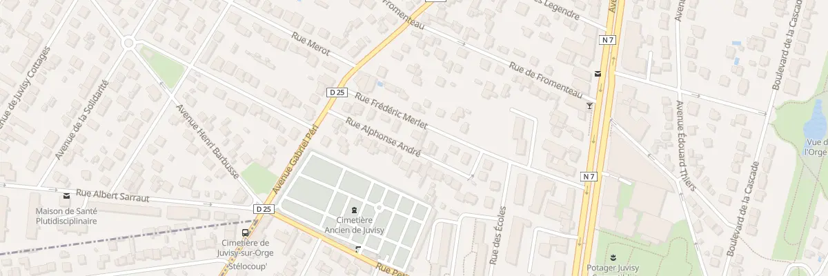 Plan du 17 Rue Frederic Merlet à Juvisy-sur-Orge