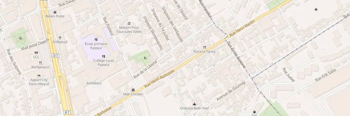 Plan du 61 Rue Henri Barbusse à Villejuif