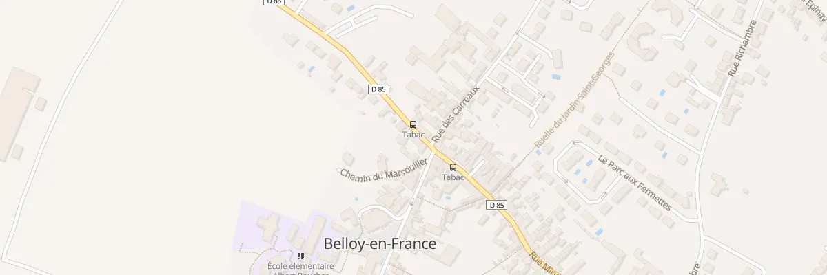 Plan du 4 Rue du General Leclerc à Belloy-en-France