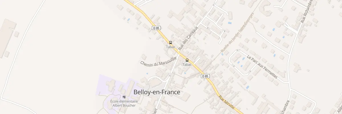 Plan du 4 Rue Faubert à Belloy-en-France