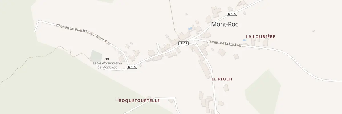 Plan du 15 Rue du Village à Mont-Roc