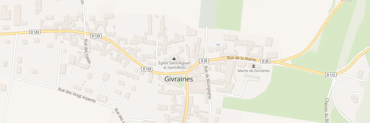 Plan du 2 Gpl Grande Place à Givraines