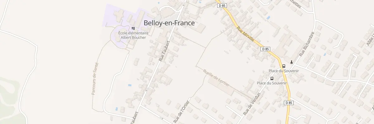 Plan du 25E Rue Faubert à Belloy-en-France