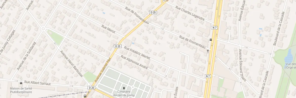 Plan du 24 Rue Frederic Merlet à Juvisy-sur-Orge