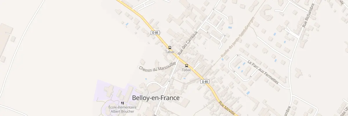 Plan du 2B Rue Faubert à Belloy-en-France