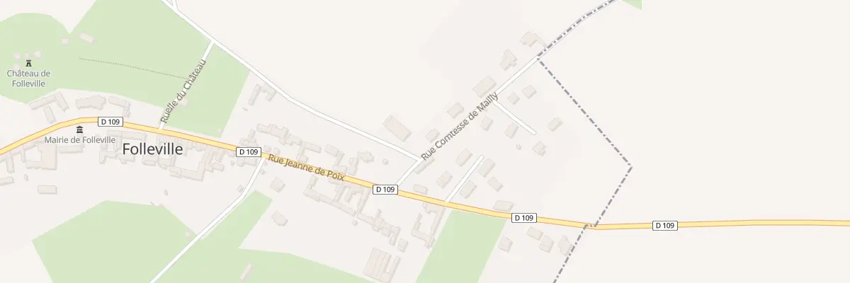 Plan du 2 Rue Comtesse de Mailly à Folleville
