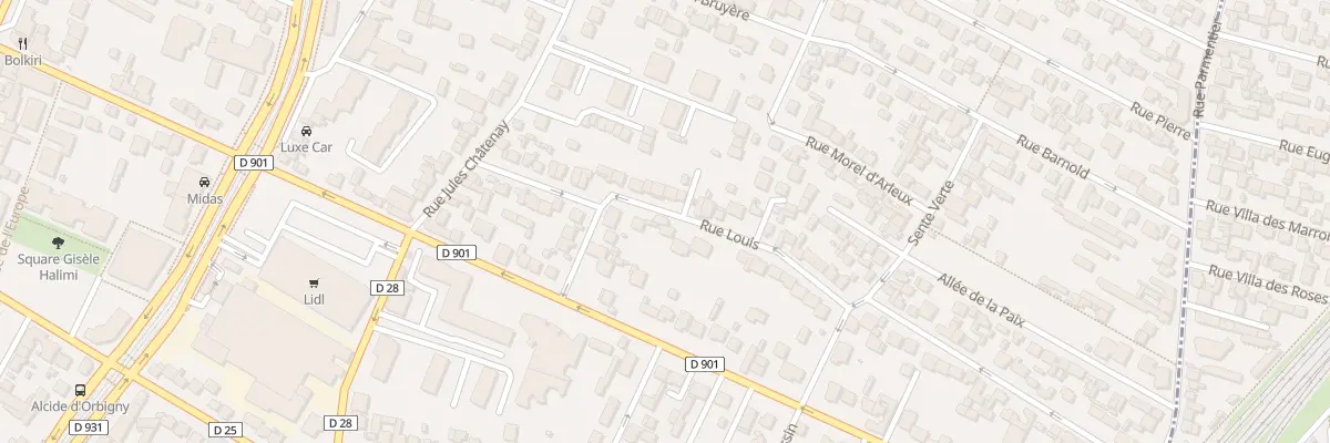 Plan du 4 Rue Louis à Saint-Denis