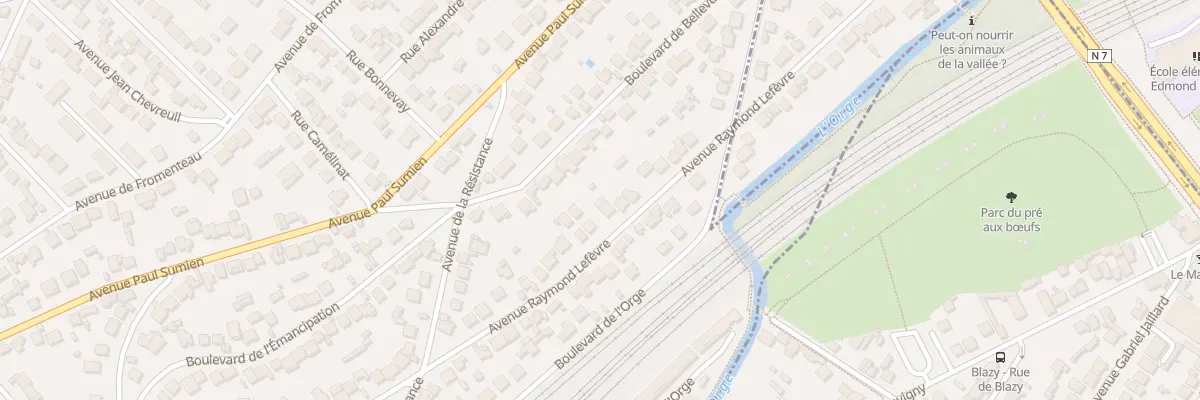 Plan du 25 Av Raymond Lefevre à Savigny-sur-Orge