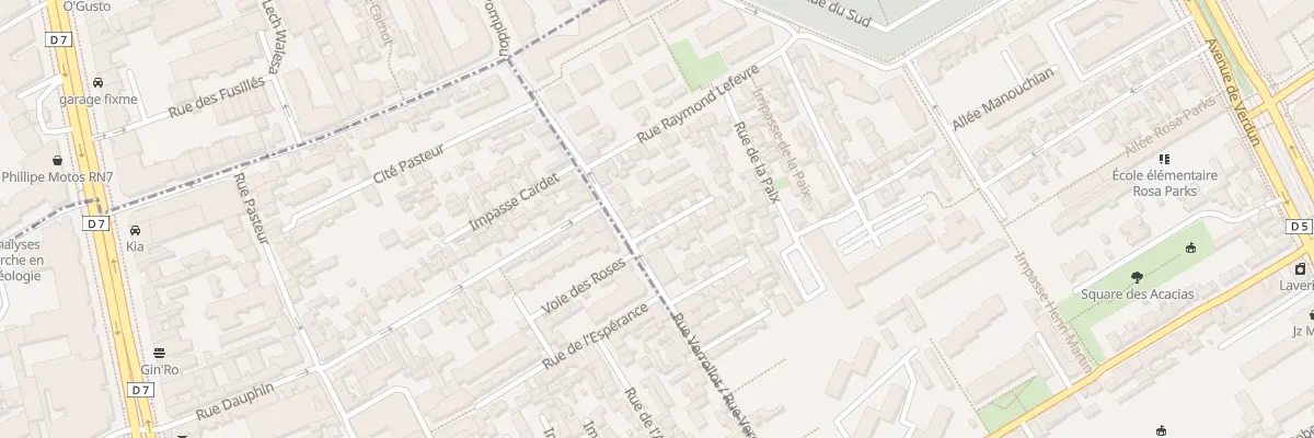 Plan du 3 Imp Verollot à Ivry-sur-Seine