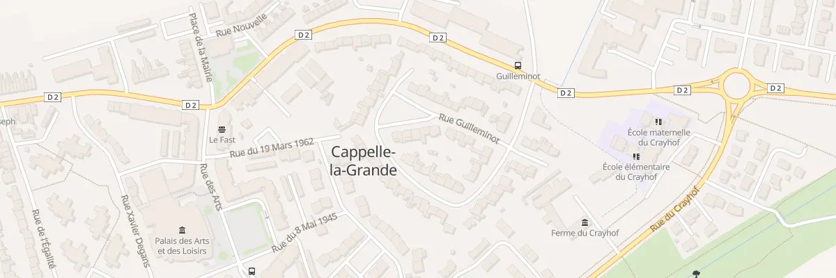 Plan du 12 Rue Guilleminot à Cappelle-la-Grande