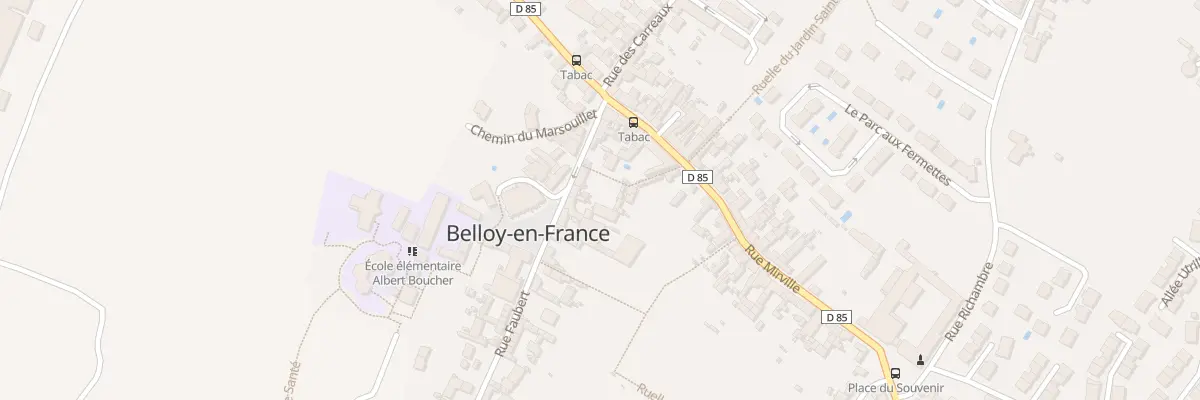 Plan du 7 Rue Faubert à Belloy-en-France