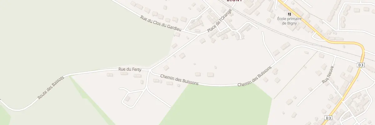 Plan du 1 Rue Le Ferty à Vallenay