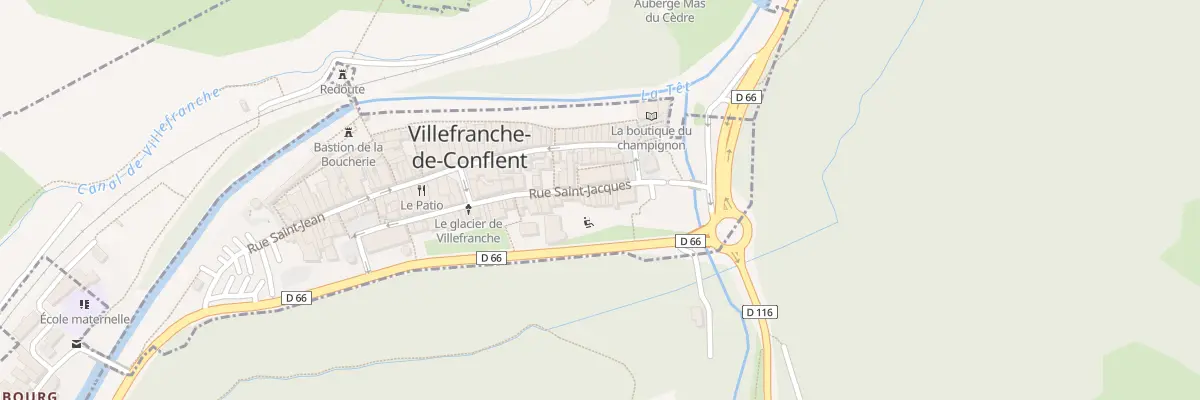Plan du 56 Rue St Jacques à Villefranche-de-Conflent