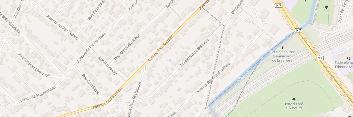 Plan du 23 Bd de Bellevue à Savigny-sur-Orge