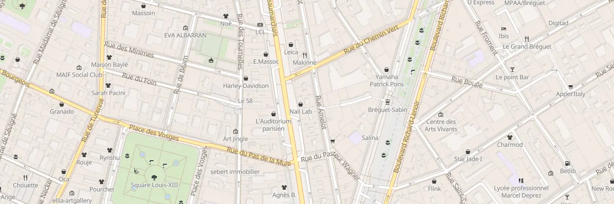 Plan du 42 Bd Beaumarchais à Paris 11e Arrondissement
