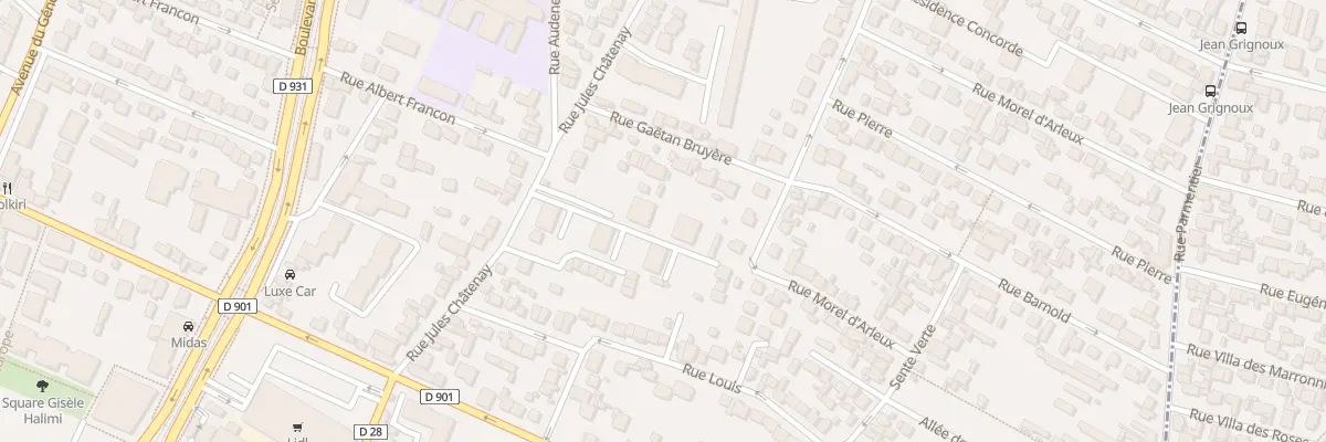 Plan du 30 Rue Jules Châtenay à Saint-Denis