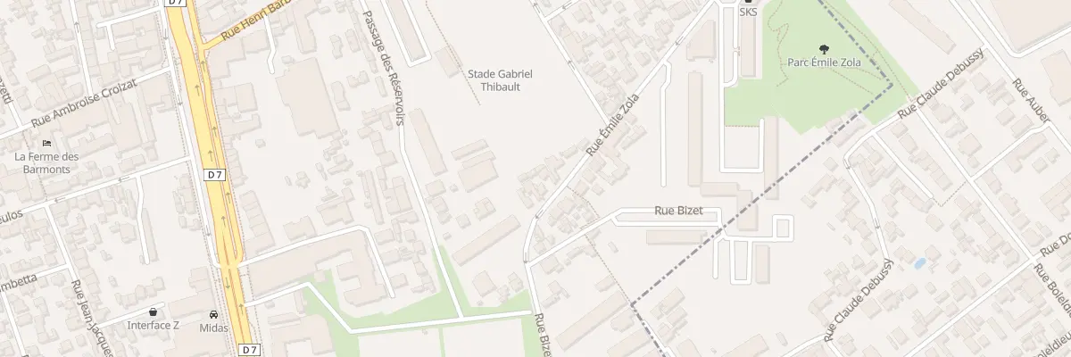 Plan du 56B Rue Emile Zola à Villejuif