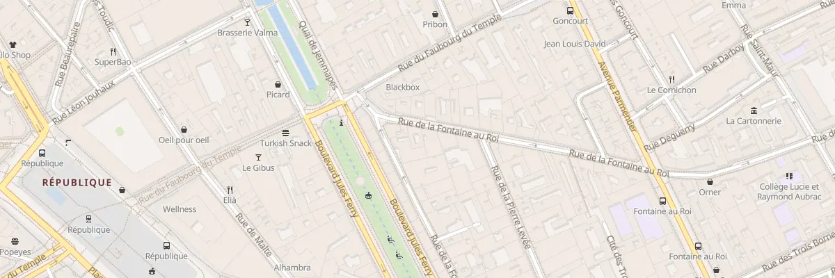 Plan du 6 Rue de la Fontaine au Roi à Paris 11e Arrondissement