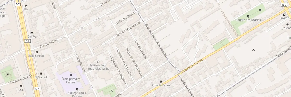 Plan du 12 Rue de l’Avenir à Villejuif