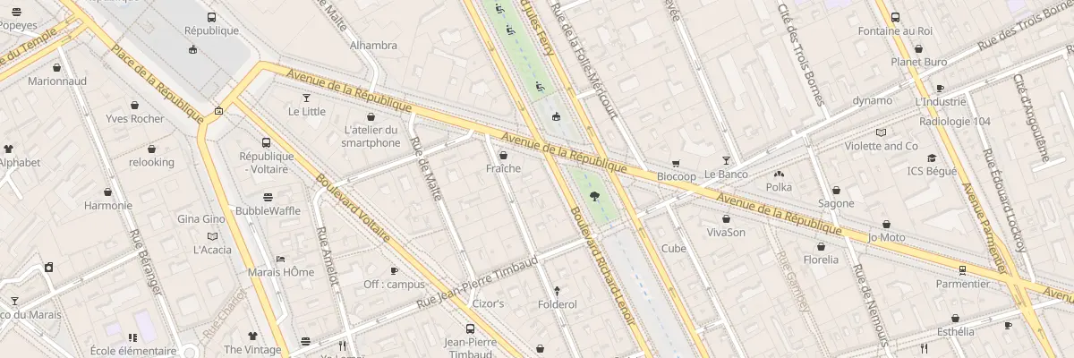Plan du 129 Bd Richard Lenoir à Paris 11e Arrondissement