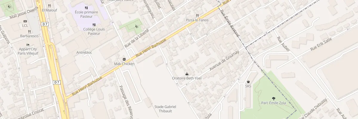 Plan du 36 Rue Séverine à Villejuif