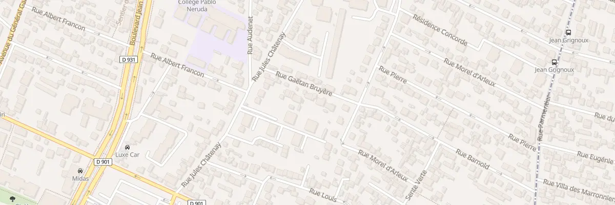 Plan du 12 Rue Gaëtan Bruyère à Saint-Denis